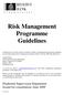 Risk Management Programme Guidelines