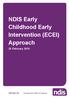 NDIS Early Childhood Early Intervention (ECEI) Approach