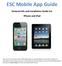 ESC Mobile App Guide
