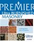 Ultra BURNISHED MASONRY. a distinguished class of masonry