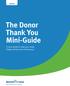 The Donor Thank You Mini-Guide