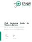 IPv6 Hardening Guide for Windows Servers