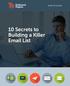 10 Secrets to Building a Killer Email List. How-to Guide