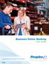 peoplesbancorp.com 800.374.6123 Option 6 Business Online Banking User Guide