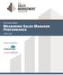 Research Brief Measuring Sales Manager Performance. June 2015. Research underwriter