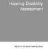 Hearing Disability Assessment