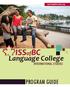 Language College. International Studies PROGRAM GUIDE