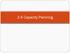 2.4 Capacity Planning