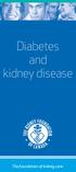 Diabetes and kidney disease. The foundation of kidney care.