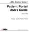 Patient Portal Users Guide