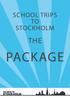 School trips to Stockholm