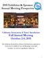 2015 Exhibitor & Sponsor Annual Meeting Prospectus California Association of Nurse Anesthetists Fall Annual Meeting October 2-4, 2015