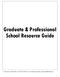 Graduate & Professional School Resource Guide