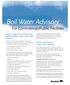 Boil Water Advisory. For Commercial/Public Facilities. Boil Water Advisory Factsheet #3