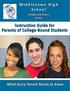 Instruction Guide for Parents of College-Bound Students