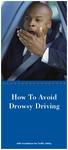 How To Avoid Drowsy Driving