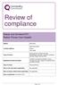 Review of compliance. Redcar and Cleveland PCT Redcar Primary Care Hospital. North East. Region: West Dyke Road Redcar TS10 4NW.