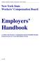 New York State Workers Compensation Board. Employers Handbook