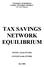 TAX SAVINGS NETWORK EQUILIBRIUM
