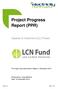 Project Progress Report (PPR)