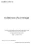 evidence of coverage