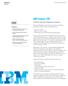 IBM Cognos TM1. Enterprise planning, budgeting and analysis. Highlights. IBM Software Data Sheet