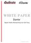 WHITE PAPER Dante. Digital Audio Networking Just Got Easy. 2010 Audinate Pty Ltd 2.0US-09A10