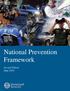 National Prevention Framework. National Prevention Framework