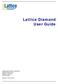 Lattice Diamond User Guide