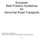 European Best Practice Guidelines for Abnormal Road Transports