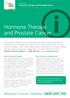 Hormone Therapy and Prostate Cancer