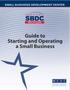 Guide to Starting and Operating a Small Business