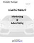 Investor Garage. Marketing & Advertising