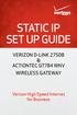 STATIC IP SET UP GUIDE