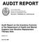 Audit Report on the Inventory Controls of the Department of Health and Mental Hygiene over Nicotine Replacement Therapy Aids MD09-071A