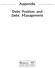 Appendix. Debt Position and Debt Management