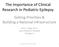 The Importance of Clinical Research in Pediatric Epilepsy
