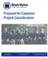Proposal for Capstone Project Consideration