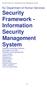 Security Framework Information Security Management System