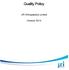 Quality Policy. JRI Orthopaedics Limited