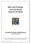 Merced College Vocational Nursing Application Handbook