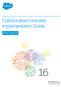 Collaborative Forecasts Implementation Guide