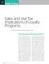 Sales and Use Tax Implications of Loyalty Programs