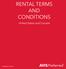 RENTAL TERMS AND CONDITIONS. United States and Canada