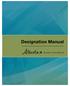 Student Aid Alberta Designation Manual