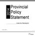 Provincial Policy Statement