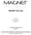 MAGNET Field Help. Version: 3.0. Part Number 1000411-01. Revision E. Copyright Topcon Positioning Systems, Inc. March, 2015
