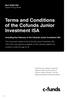 Terms and Conditions of the Cofunds Junior Investment ISA