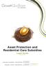 Asset Protection and Residential Care Subsidies