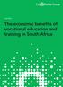 Case Study. The economic benefits of vocational education and training in South Africa